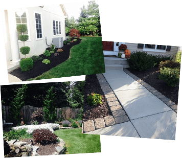 landscaping image collage